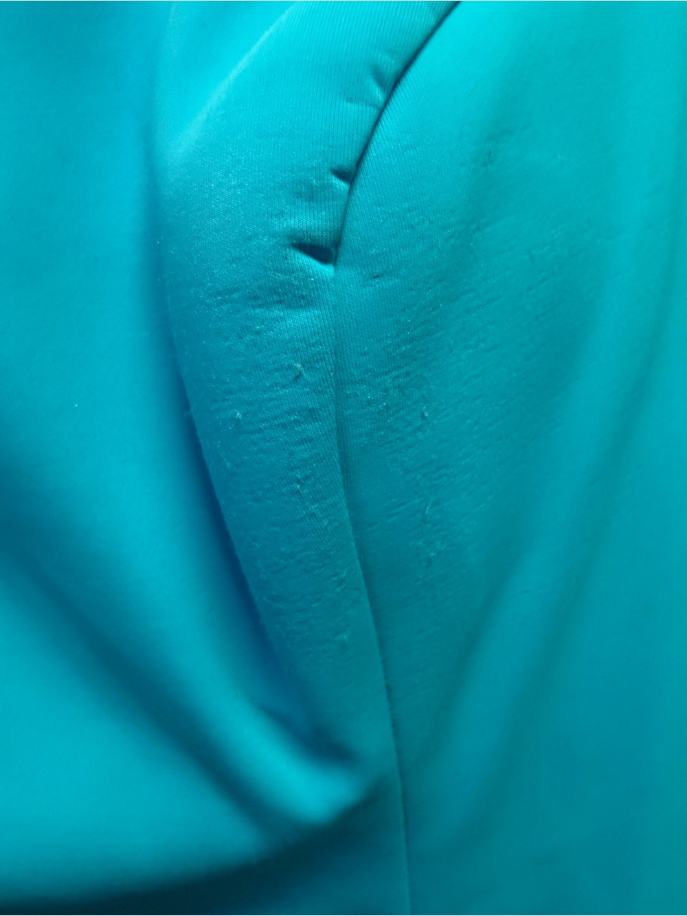 Off-Shoulder Turquoise Mini Dress - Picture 4 of 5